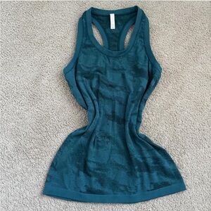 Athleta Deep Teal Racerback Tank Top